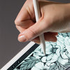 4 PCS Non-slip Mute Wear-resistant Nib Cover for Apple Pencil 1 / 2 (White)