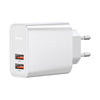 Baseus Speedy Series CW-YMS/FS 30W Dual USB Quick Charge Charger, EU Plug(White)