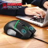 HXSJ A876 Wired Mouse Colorful Synchronous Light Emission 6400dpi Adjustable Light Gaming Mouse, Length: 150cm