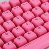 104 Keys Double Shot PBT Backlit Keycaps for Mechanical Keyboard(Pink)