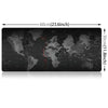 Extended Large Anti-Slip World Map Pattern Soft Rubber Smooth Cloth Surface Game Mouse Pad Keyboard Mat, Size: 60 x 30cm