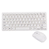JK-903 2.4GHz Wireless 78 Keys Mini Keyboard with Keyboard Cover + Wireless Optical Mouse with Embedded USB Receiver for Computer
