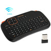 VIBOTON S1 Air Mouse 83-keys QWERTY 2.4GHz Mini Rechargeable Wireless Keyboard with Touchpad for PC, Pad, Android / Google TV Box, Xbox360, PS3, HTPC / IPTV, Support Auto Sleep and Auto Wake Mode(Black)