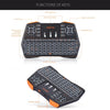 VIBOTON i8 Plus 2.4GHz Wireless 3-Color Backlight Keyboard With Mouse Touchpad For Android TV Box Laptop PC