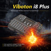 VIBOTON i8 Plus Mini 2.4GHz Wireless 5-Color Backlight Keyboard with Touchpad Mouse