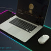 MONTIAN Colorful LED Light Thickening Lock Keyboard Pad Game Mouse Pad, Size: 780 x 300 x 4mm