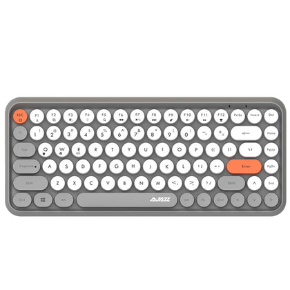 Ajazz 308I 84 Keys Tablet Mobile Phone Computer Household Office Bluetooth Keyboard (Grey)