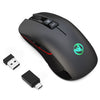 HXSJ T30 2.4GHz 8-key USB Rechargeable Colorful Glowing 3600DPI Four-speed Adjustable Wireless Optical Mute Gaming Mouse for Deskt