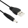 USB Male to DC 3.5 x 1.35mm Power Cable, Length: 1.2m (Black)