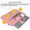 ST06S Waterproof PU Leather Zipper Hidden Portable Strap One-shoulder Handbag for 15.6 inch Laptops, with Magic Stick & Suitcase B