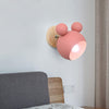 Creative Cartoon E27 LED White Light Wall Lamp for Bedside Passage (Pink)