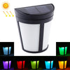 6 LEDs Light Control IP65 Waterproof Warm White Light + Colorful Changing Solar Powered LED Wall Lamp