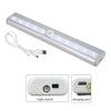 USB0406 Motion Sensor  LED Night Light, White Light, 100LM, Rechargeable, 6000-6500K, 3 Switch Modes