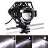 U5 12V 3000LM CREE LED Life Waterproof Motorcycle Driving Light Headlamp with Bright Light & Soft Light & Cool Flash Light Mode(Wh