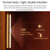 2.8W 20 LEDs Warm White Wide Screen Intelligent Human Body Sensor Light LED Corridor Cabinet Light, USB Charging Version
