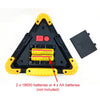 W837 Multi-function Triangle Shape Rechargeable White COB + Red LED Emergency Warning Light