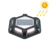6 LEDs Outdoor Waterproof Aluminum Alloy High Compression Solar Buried Light Road Lighting Lamp, Color Temperature: 6000K (Black White Light)