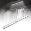 Magnet LED Human Motion Sensor Light Lamp, 20 LEDs Square Style for Cabinets, Sensor Distance: 3-5m(White Light)