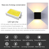 6W Light Shape Adjustable Aluminum Shell COB LED Wall Light, IP65 Waterproof Cubic Shape Outdoor and Indoor Decorative Light for L