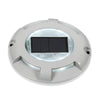 LED High Pressure Resistant Solar Powered Embedded Ground Lamp IP65 Waterproof Outdoor Garden Lawn Lamp, Warm Light 3000K
