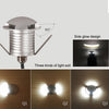 3W LED Embedded Polarized Buried Lamp IP67 Waterproof Turtle Shell Lamp Outdoor Garden Lawn Lamp, White Light 4000K Q2 Two-way Light