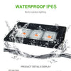 150W IP65 Waterproof COB LED Plant Growth Light, 10000-12000LM 380-800NM Greenhouse Light Aquarium Light, PF>0.9, AC 90-140V, US P