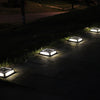LED Corner Lamp Solar Powered Embedded Ground Lamp IP65 Waterproof Outdoor Garden Lawn Lamp