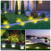 8 LEDs Colorful Dimmable Solar Outdoor Garden Lawn Light Sensor Type Intelligent Light Control Buried Light