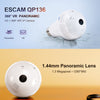 ESCAM QP136 Light Bulb 360 Degrees VR Panoramic 1.3MP WiFi Camera, Support Motion Detection, Alarm Messages, Alarm Recording, Screenshot and Push APP Function