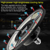 100W 3000K Warm White Light Waterproof Deformable Folding Garage Light LED UFO Mining Lamp, Wide Pressure Version