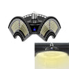 120W 3000K Warm White Light Waterproof Deformable Folding Garage Light LED UFO Mining Lamp, Wide Pressure Version