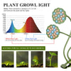 20W Dual Lotus Heads Adjustable Spectrum Timing LED Lamp for Plant Growth Lighting(Green)