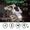 10 PCS 0.3W Universal Inner Hinge LED Sensor lamp Cupboard 3 LEDs Night light Auto ON/OFF Bulb(Warm White)