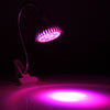 7W Red Light + Blue Light Flexible Lamp Holder Clip Style LED Plant Growth Light, 7 LEDs 360 Degrees Greenhouse Light Aquarium Lig