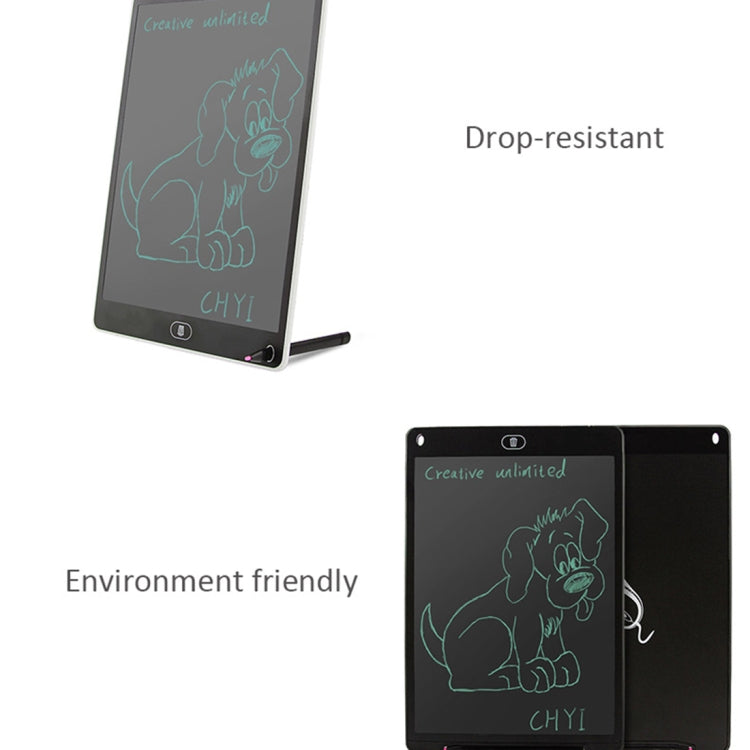 CHUYI 12 inch LCD Writing Tablet High Brightness Handwriting Drawing Sketching Graffiti Scribble Doodle Board eWriter for Home Office Writing Drawing(Black)