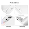 Multi-function Touch Switch USB Charging LED Desk Lamp with Phone Holder & Pen Holder, White Light & Warm White Two Modes LED Night Light, Support USB Output (White)
