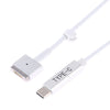 45W / 60W / 65W 5 Pin MagSafe 2 (T-Shaped) to USB-C / Type-C PD Charging Cable (White)