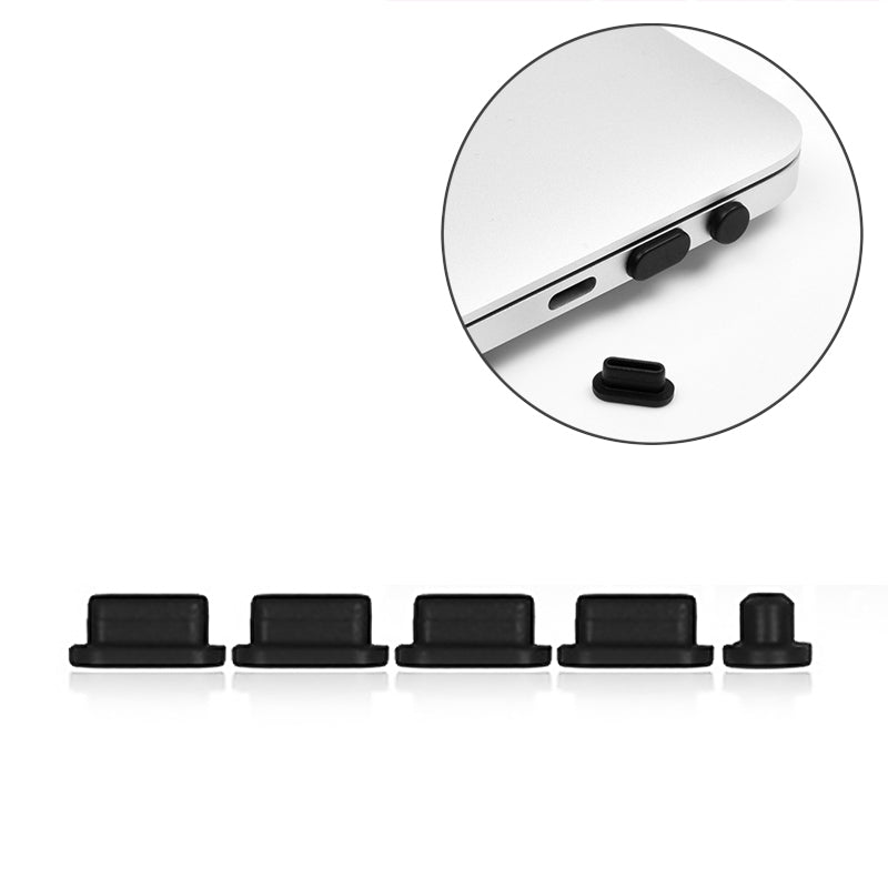 5 in 1 Silicone Anti Dust Plug Protective Cover for MacBook Pro 13.3 inch