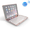 F8SM+ For iPad mini 4 Laptop Version Colorful Backlit Aluminum Alloy Bluetooth Keyboard Protective Cover