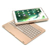 F360 For iPad Pro 10.5 inch & iPad Air 10.5 inch Rotatable Colorful Backlight Laptop Version Aluminum Alloy Bluetooth Keyboard Protective Cover