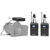 BOYA BY-WM8 Pro Dual-Channel 48CH UHF Wireless Microphone System with Transmitter and Receiver for DSLR Cameras and Video Cameras (Black)