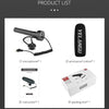 YELANGU MIC08 Video Shotgun Microphone with 3.5mm Audio Cable for DSLR & DV Camcorder(Black)