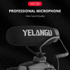 YELANGU MIC08 Video Shotgun Microphone with 3.5mm Audio Cable for DSLR & DV Camcorder(Black)