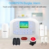 DY-GSM50A 8 in 1 Kit  315MHz / 433MHz Wireless GSM/PSTN Intelligent Anti-Burglar Alarm System, Touch Panel LCD Screen(White)