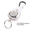 DOBERMAN Key-chain Personal Security Alarm Pull Ring Triggered Anti-attack Safety Emergency Alarm(White)