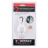 DOBERMAN Key-chain Personal Security Alarm Pull Ring Triggered Anti-attack Safety Emergency Alarm(White)