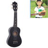 HM100 21 inch Basswood Ukulele Children Musical Enlightenment Instrument(Black)