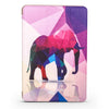 Elephant Pattern Horizontal Flip PU Leather Case for iPad mini 3 / 2 / 1, with Three-folding Holder & Honeycomb TPU Cover