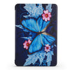 Butterflies Pattern Horizontal Flip PU Leather Case for iPad mini 3 / 2 / 1, with Three-folding Holder & Honeycomb TPU Cover