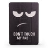 Angry Expression Pattern Horizontal Flip PU Leather Case for iPad mini 3 / 2 / 1, with Three-folding Holder & Honeycomb TPU Cover